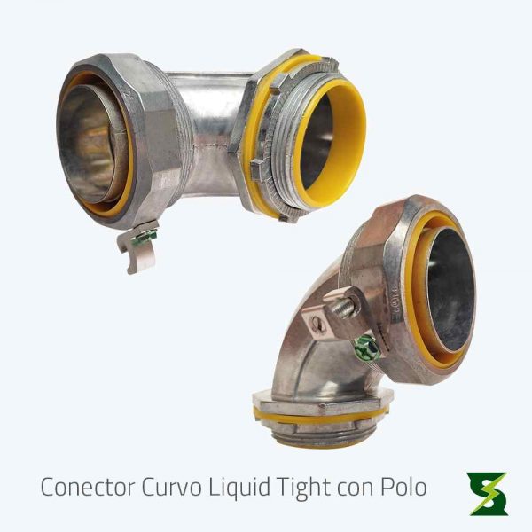 conector liquid tight curvo