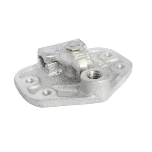 Base Horizontal para Terminales de Captación en Aluminio Marca Soldexel