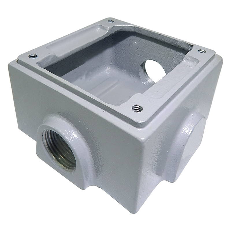 Caja Cuadrada 2400 en Fundición de Aluminio Tipo X para Intemperie Marca Soldexel