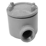 Caja Redonda GUA con Tapa Roscada en Aluminio Tipo E Marca Soldexel