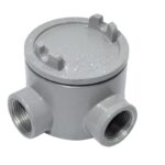 Caja Redonda GUA con Tapa Roscada en Aluminio Tipo L Marca Soldexel