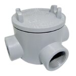 Caja Redonda GUA con Tapa Roscada en Aluminio Tipo T Marca Soldexel