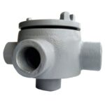 Caja Redonda GUA con Tapa Roscada en Aluminio Tipo W Marca Soldexel