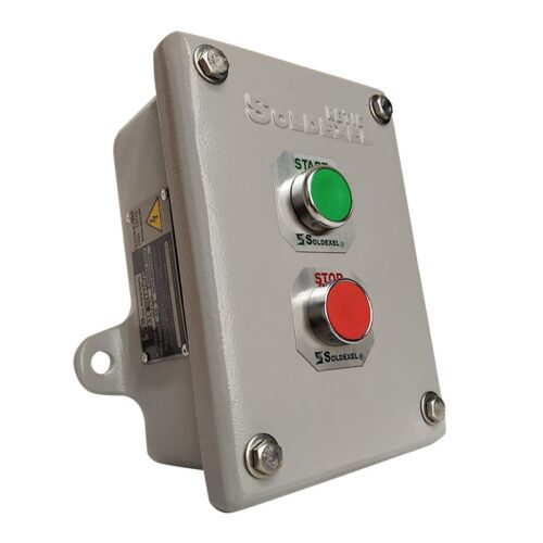 Estación de Mando de Una Salida Star Stop para Áreas de Intemperie Nema 4 Marca Soldexel