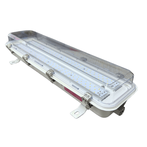 Luminaria LED MIDGAR para atmósferas explosivas Clase I, II y III, resistente y certificada