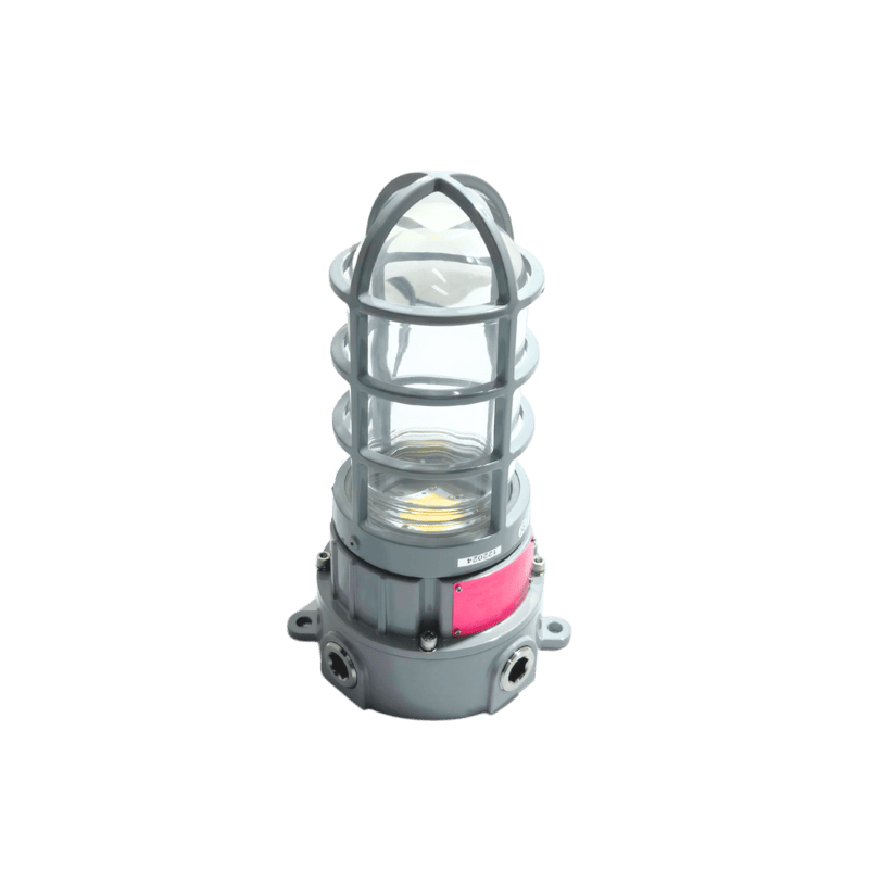 Luminaria LED MIME para exterior en áreas clasificadas, ideal para iluminación industrial.