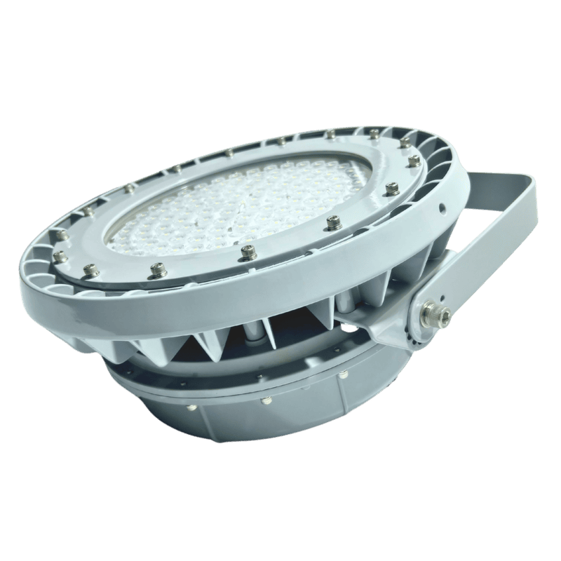 Luminaria LED SYD para exterior, a prueba de explosión, ideal para áreas clasificadas e industria.