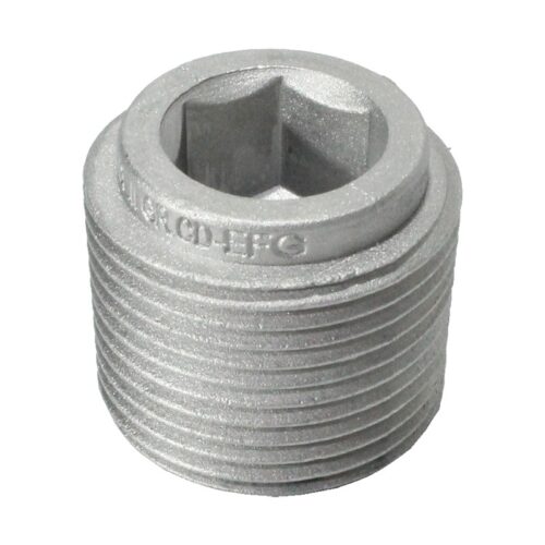 Tapón Macho Cuadrante Interno en Aluminio para Áreas Peligrosas Marca Soldexel